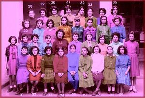ECOLE SAINT ANDRE FILLES 1955 FIN D ETUDES MME BENSOUSSAN